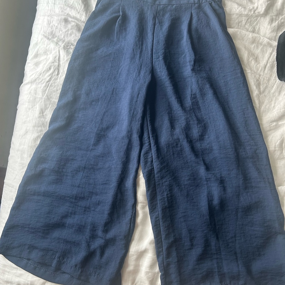 H&M Navy Wide Leg Pants